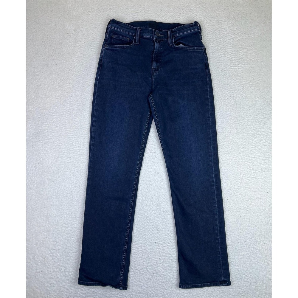 Mother The Mid Rise Rider Ankle Jeans Womens 28 Blue Night In Paris Stretch